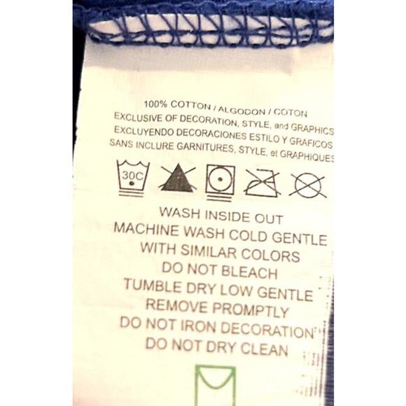 Majestic Fun Fashion Chicago Cubs MLB Women's Royal Blue Crew Neck Tee SzXL - Picture 4 of 4